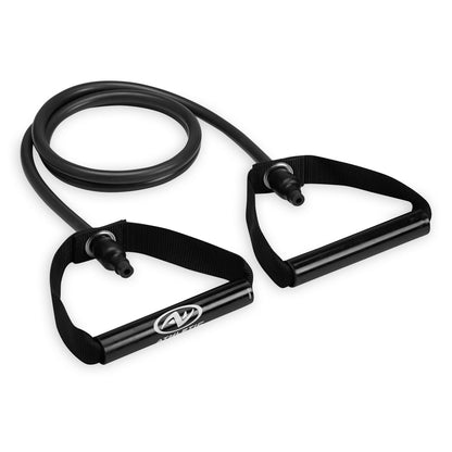 Comprehensive Home Gym Kit: Resistance Tubes, Ab Wheel, Jump Rope, and Push-Up Bars Included