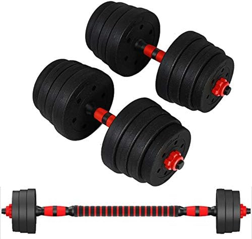 Adjustable Dumbbell and Barbell Set (88LB/66LB/44LB) with Connecting Rod - Versatile Home Workout Equipment for Men and Women