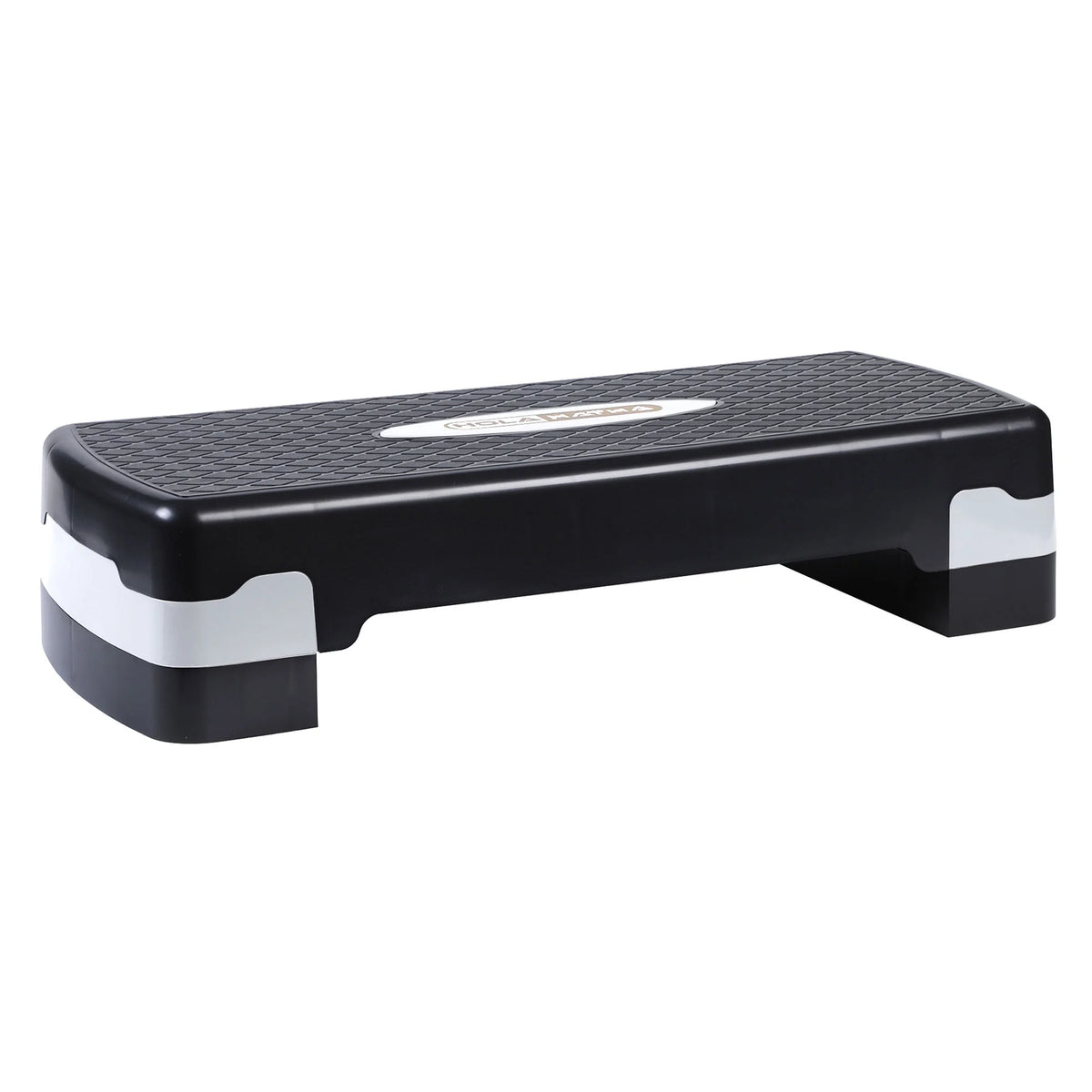 Adjustable Step Aerobics Platform, 4 to 6 in Height, Black