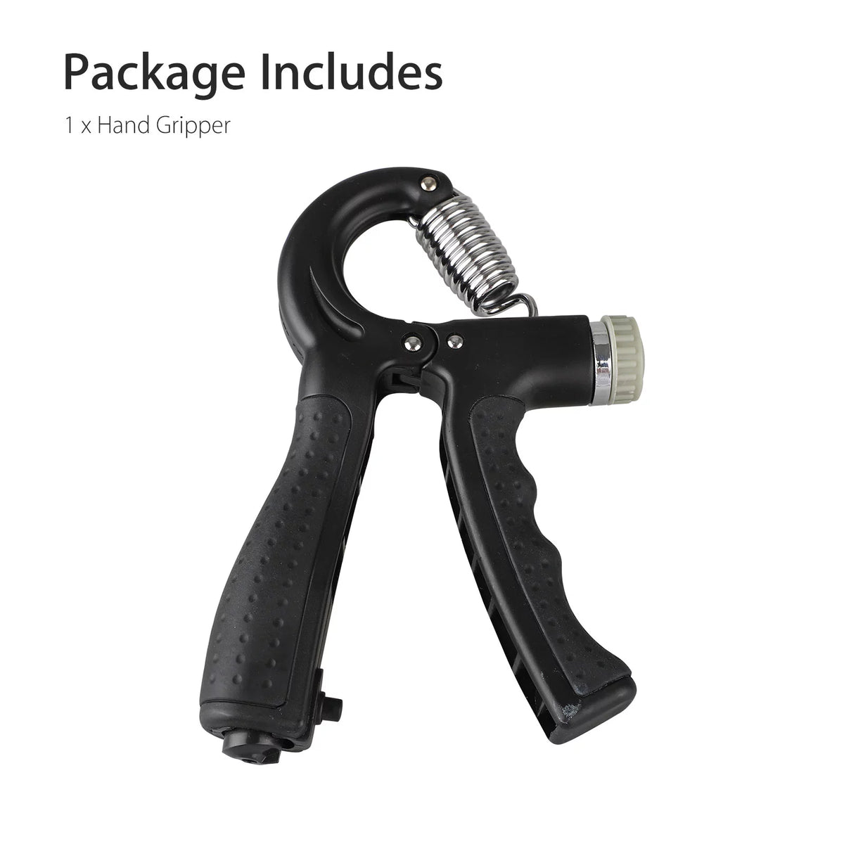 Adjustable Hand Grip Strengthener with Resistance Range of 22-132 lbs for Forearm and Finger Training, Black